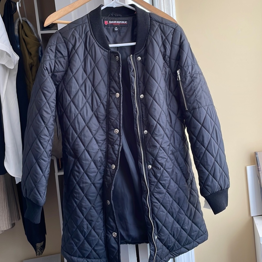 Womens bomber black jacket new with tags size m